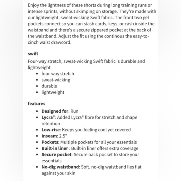 Lululemon sz 4 Speed Up Short in pink Quicksand Women's Mauve Shorts great cond - Picture 11 of 11